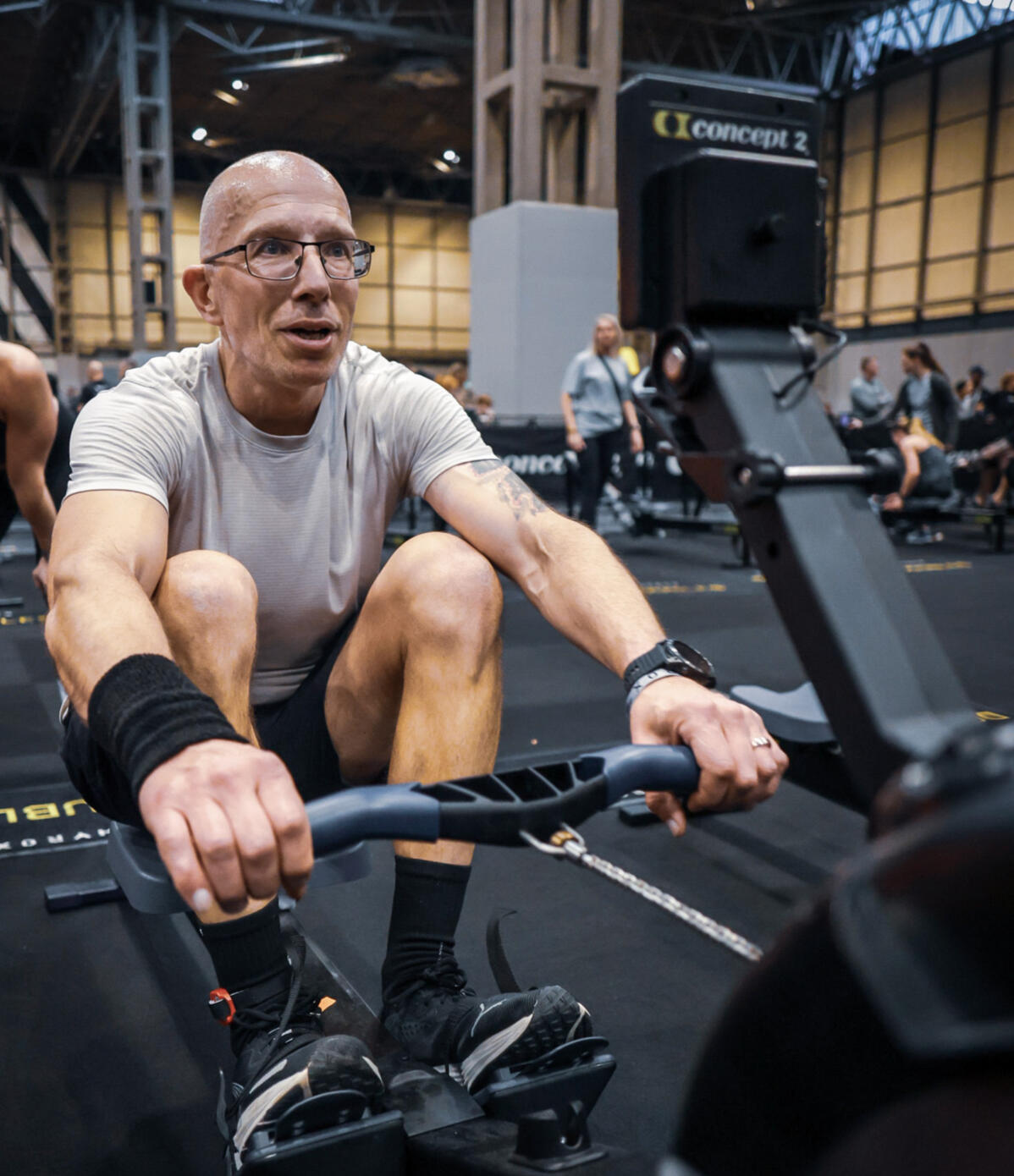 Hyrox rower Rowing at Hyrox